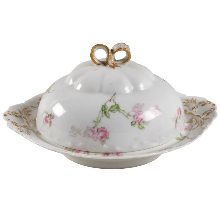 Schleiger 31A Round Covered Butter by Haviland
