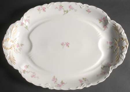 Schleiger 31A 18" Oval Serving Platter with Well
