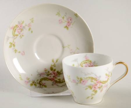 Schleiger 322 Flat Demitasse Cup & Saucer Set