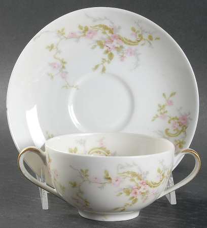 Schleiger 322 Flat Bouillon Cup & Saucer