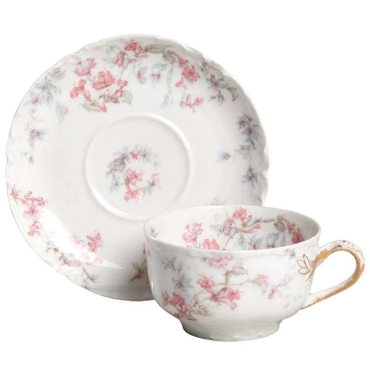 Schleiger 32C Flat Cup & Saucer Set