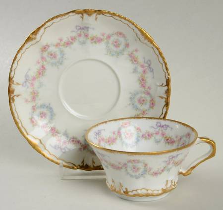 Schleiger 330 Flat Demitasse Cup & Saucer Set