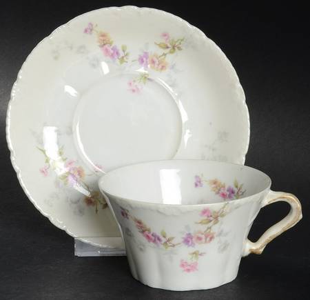 Schleiger 339B Flat Cup & Saucer Set