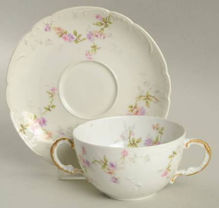 Schleiger 339B Flat Bouillon Cup & Saucer