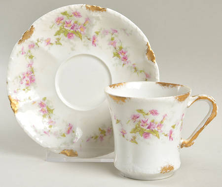Schleiger 341D Flat Demitasse Cup & Saucer Set