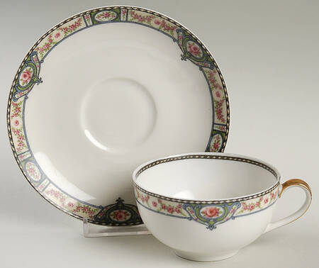 Schleiger 344b Flat Cup & Saucer Set