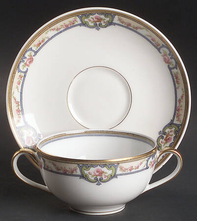 Schleiger 345A Flat Bouillon Cup & Saucer