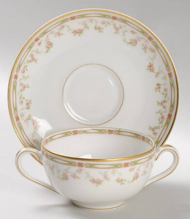 Schleiger 346 Flat Bouillon Cup & Saucer