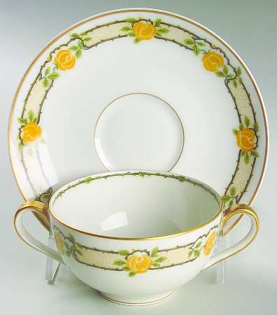 Schleiger 347 Flat Bouillon Cup & Saucer
