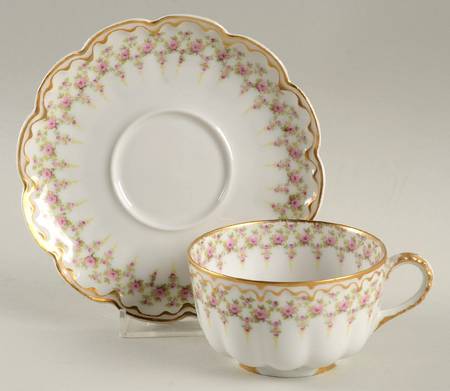 Schleiger 349B Flat Cup & Saucer Set