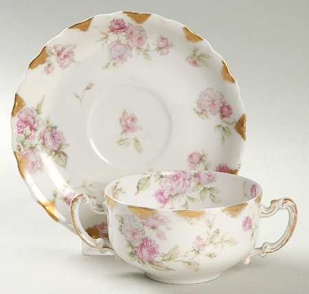 Schleiger 39B Flat Bouillon Cup & Saucer
