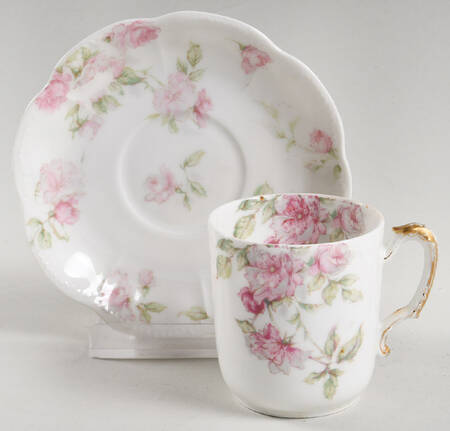 Schleiger 39C Flat Demitasse Cup & Saucer Set