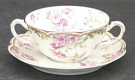 Schleiger 39D Flat Bouillon Cup & Saucer