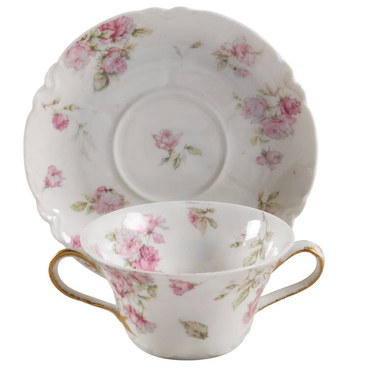 Schleiger 39F Bouillon Soup & Saucer Set
