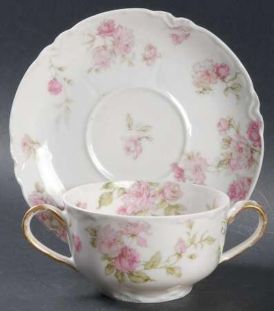 Schleiger 39F Flat Bouillon Cup & Saucer