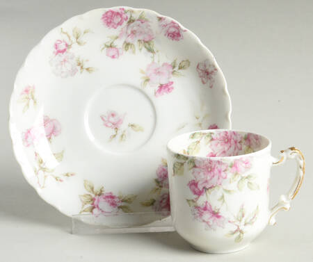 Schleiger 39G Flat Demitasse Cup & Saucer Set