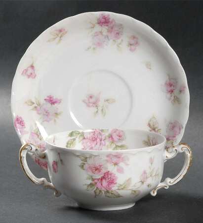 Schleiger 39G Flat Bouillon Cup & Saucer