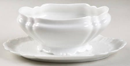 Schleiger 4 Gravy Boat with Attached Underplate