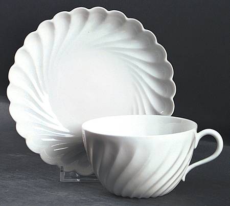 Schleiger 413 (Older, Pre 1950) Flat Cup & Saucer Set