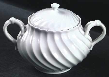 Schleiger 413 (Older, Pre 1950) Oversize Sugar Bowl & Lid