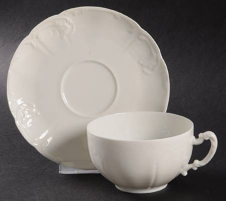 Schleiger 416 Flat Cup & Saucer Set