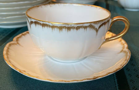 Schleiger 418 Flat Cup & Saucer Set
