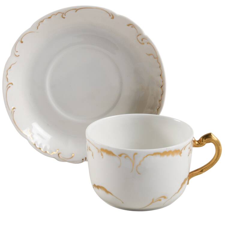 Schleiger 420 Flat Cup & Saucer Set