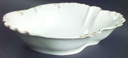 Schleiger 421 10" Oval Vegetable Bowl by Haviland