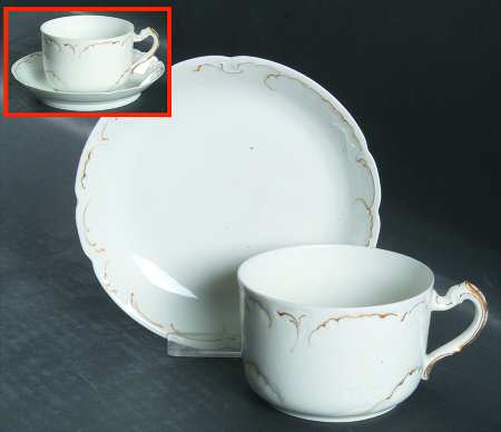 Schleiger 421 Oversized Cup & Saucer Set