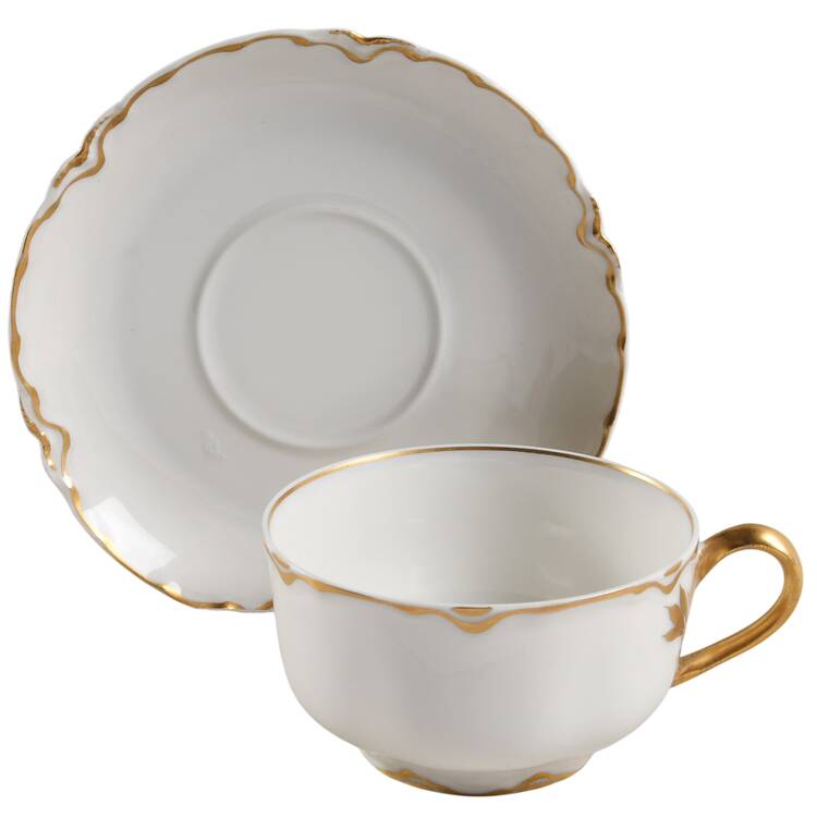 Schleiger 424 Flat Cup & Saucer Set
