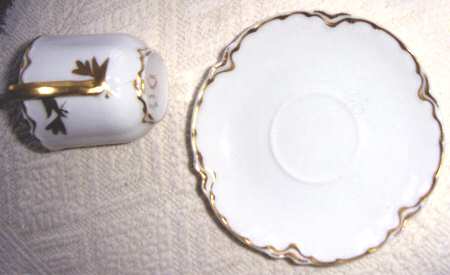 Schleiger 424 Flat Demitasse Cup & Saucer Set