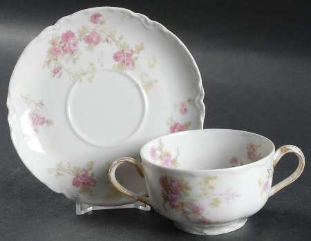 Schleiger 42H Flat Bouillon Cup & Saucer
