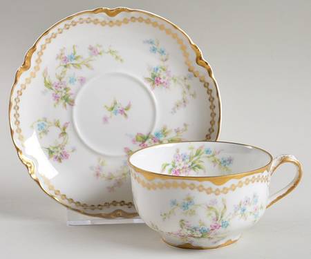 Schleiger 434E Flat Cup & Saucer Set