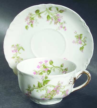 Schleiger 444a Flat Cup & Saucer Set