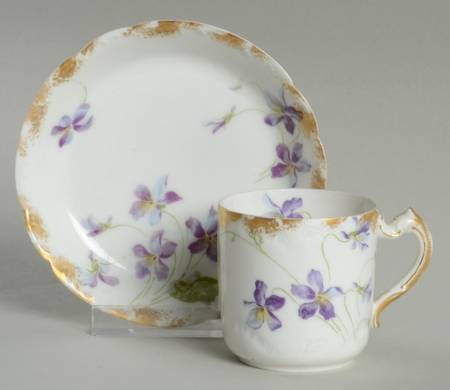 Schleiger 453d Flat Demitasse Cup & Saucer Set