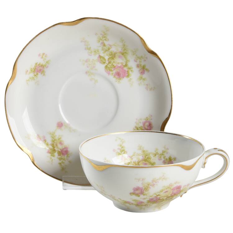 Schleiger 456a Flat Cup & Saucer Set