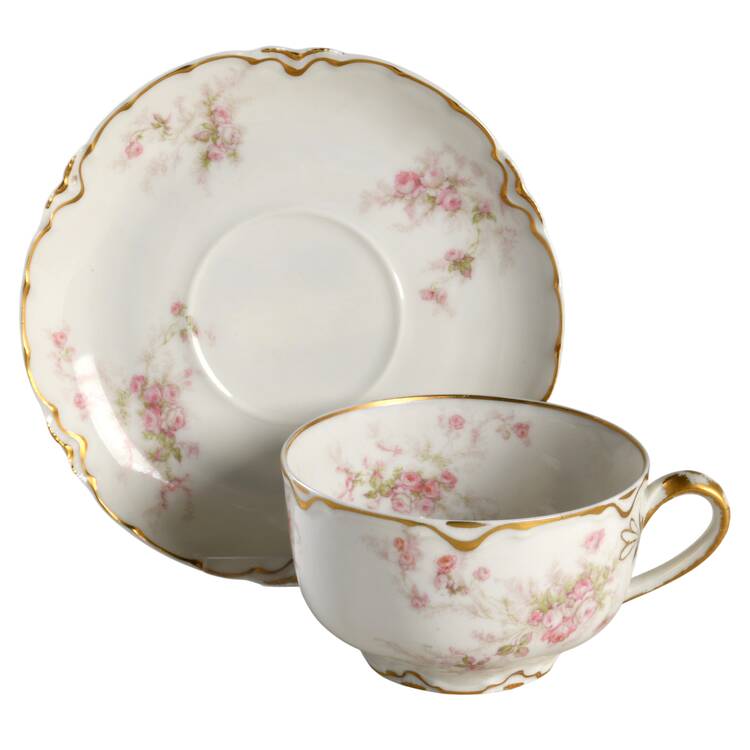 Schleiger 456d Footed Cup & Saucer Set