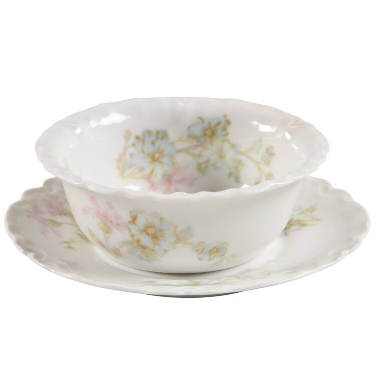 Schleiger 46 Ramekin & Saucer Set by Haviland
