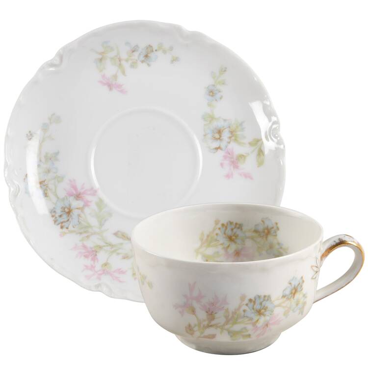 Schleiger 46 Flat Cup & Saucer Set by Haviland