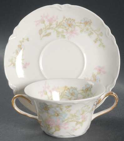 Schleiger 46 Flat Bouillon Cup & Saucer