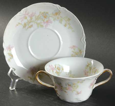 Schleiger 46 Flat Bouillon Cup & Saucer