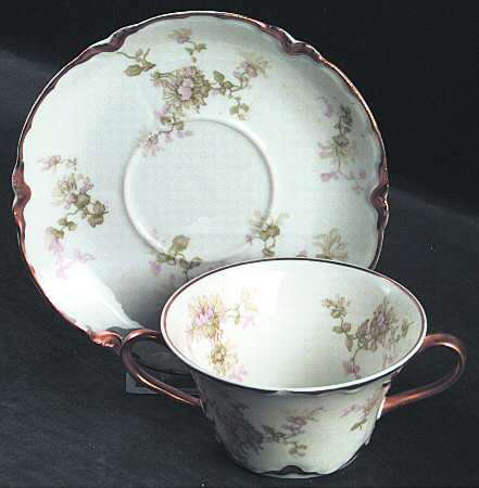 Schleiger 460G Flat Bouillon Cup & Saucer