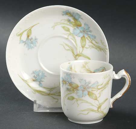 Schleiger 472d Flat Demitasse Cup & Saucer Set