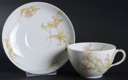 Schleiger 472f Flat Cup & Saucer Set by Haviland
