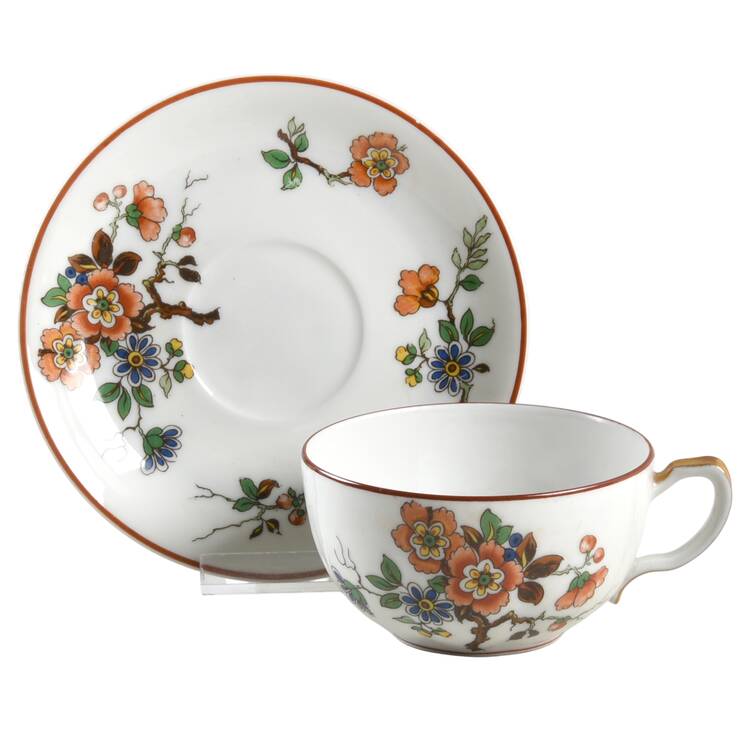 Schleiger 474A Flat Cup & Saucer Set