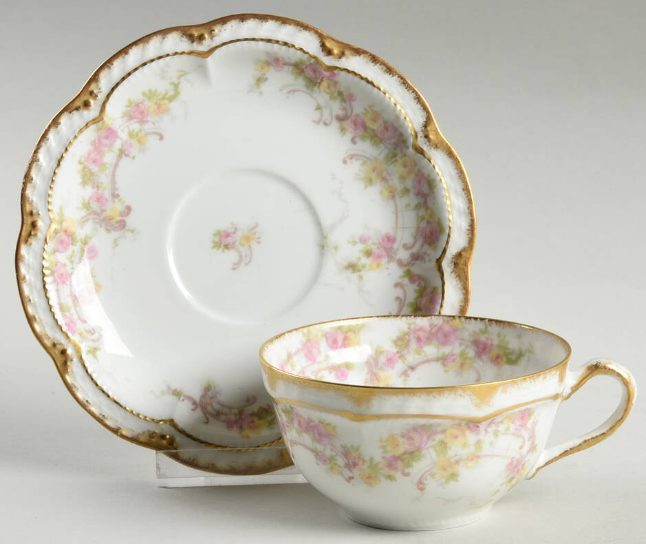 Schleiger 475c Flat Cup & Saucer Set