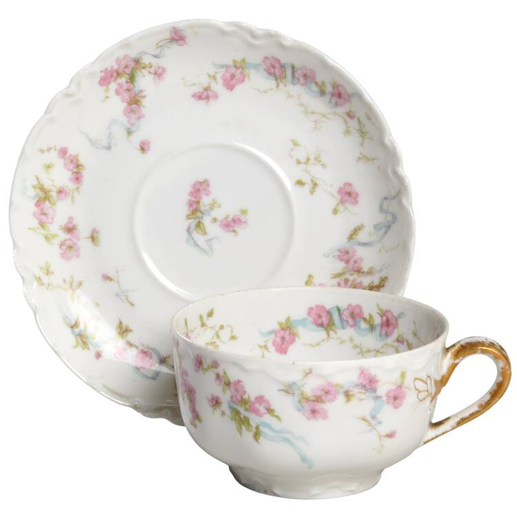 Schleiger 481 Flat Cup & Saucer Set