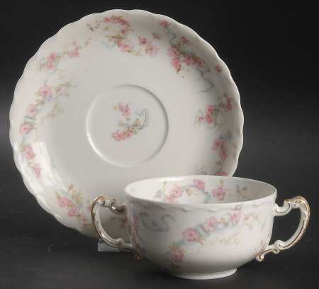 Schleiger 481F Flat Bouillon Cup & Saucer