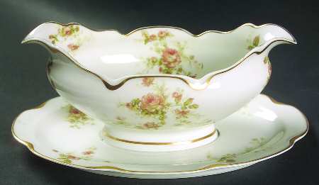 Schleiger 49 Gravy Boat with Attached Underplate by Haviland