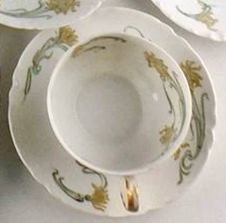 Schleiger 492G Flat Cup & Saucer Set
